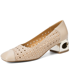 Sylvia Women's Hollow-Out Leather Pumps