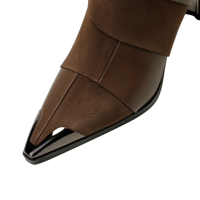 Tamary Women's Zip Pointed Toe Boots