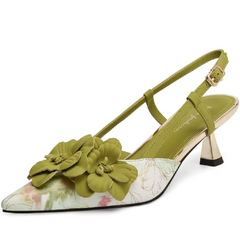 Tatiana Women's Flower Design Leather Sandals