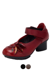 Thalia Women's Ethnic Style Round Toe Pumps