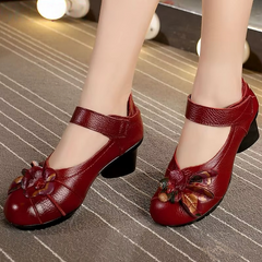 Thalia Women's Ethnic Style Round Toe Pumps