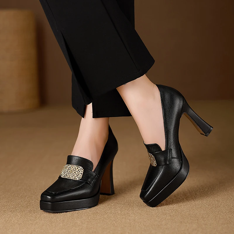 Valentina Women's Square Toe Platform Pumps