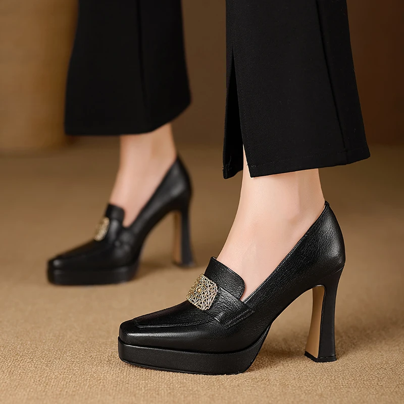 Valentina Women's Square Toe Platform Pumps