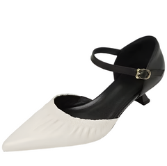 Bela Women's Leather Mid Heel Sandals
