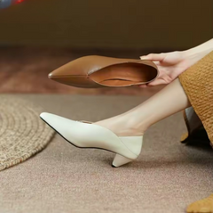 Velandria Women's Genuine Leather Heel Pump Shoes