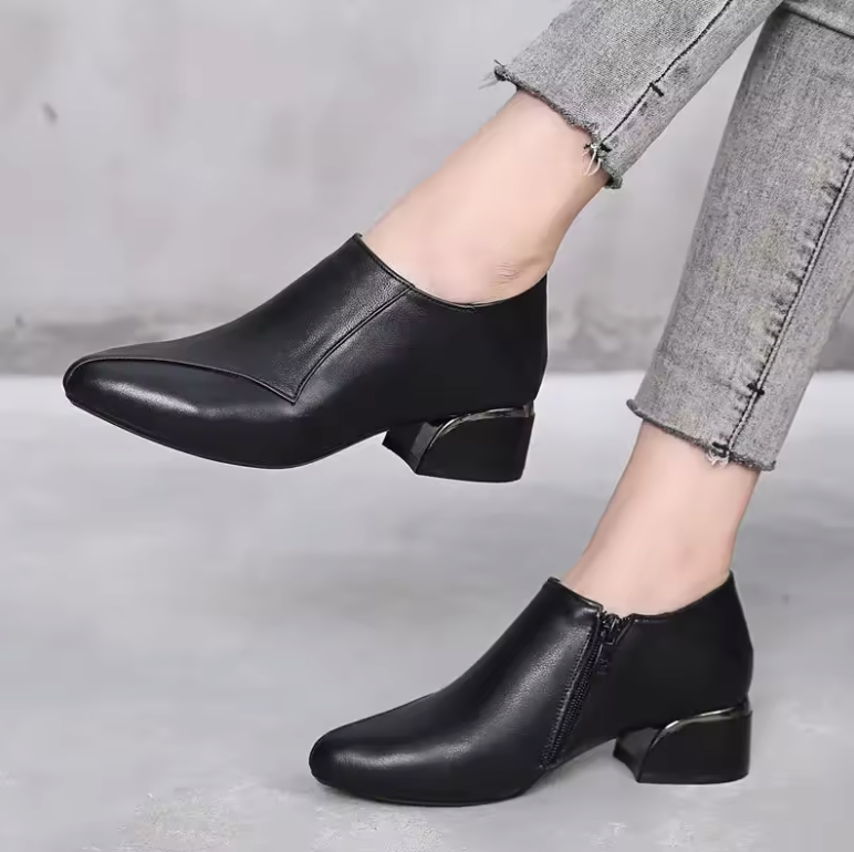 Virginia Women's Pointed Toe Zipper Pumps