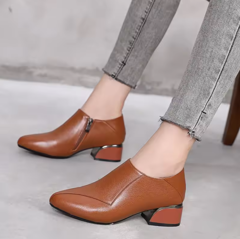Virginia Women's Pointed Toe Zipper Pumps