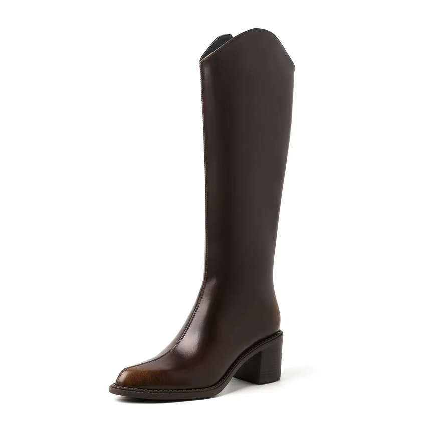 Raima Women's Knee-High Square Heel Boots