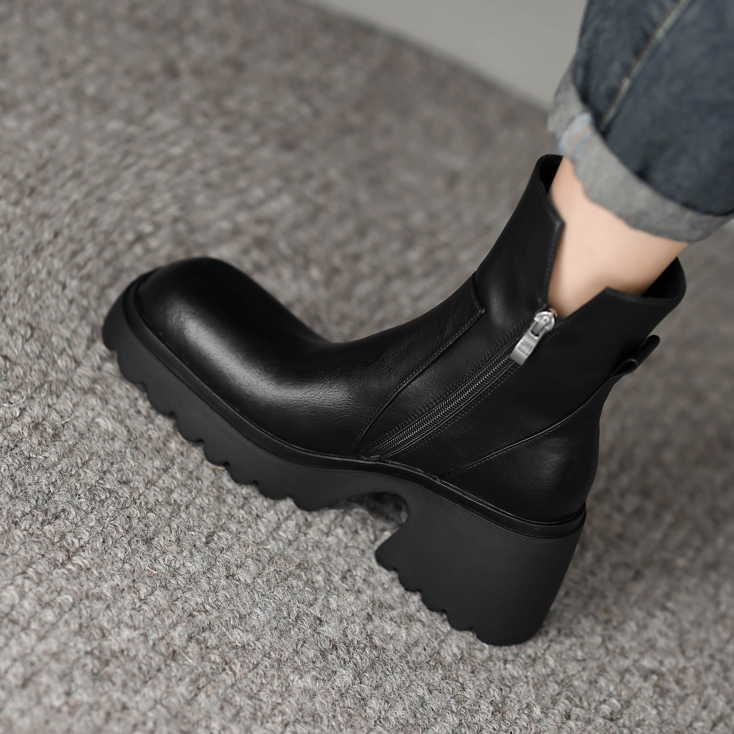 Camacho Women's Platform Office Ankle Boots