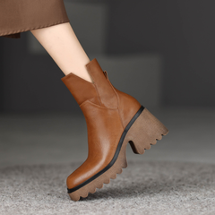 Camacho Women's Platform Office Ankle Boots