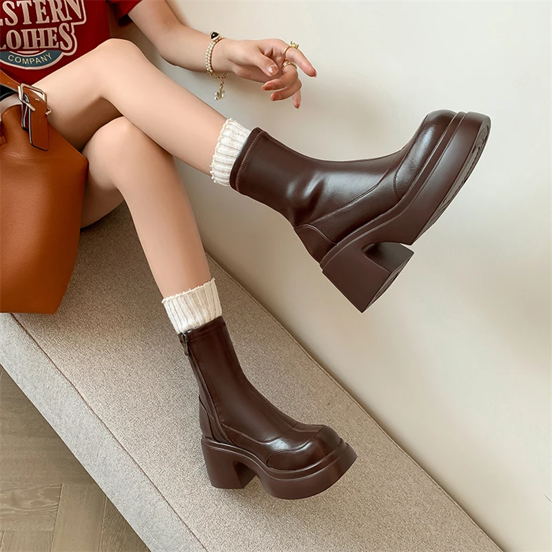 Xiaome Women's Platform Boots