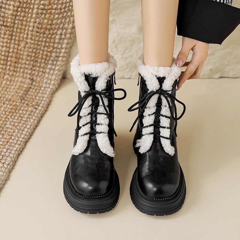 Yamy Women's Ankle Wool Boots