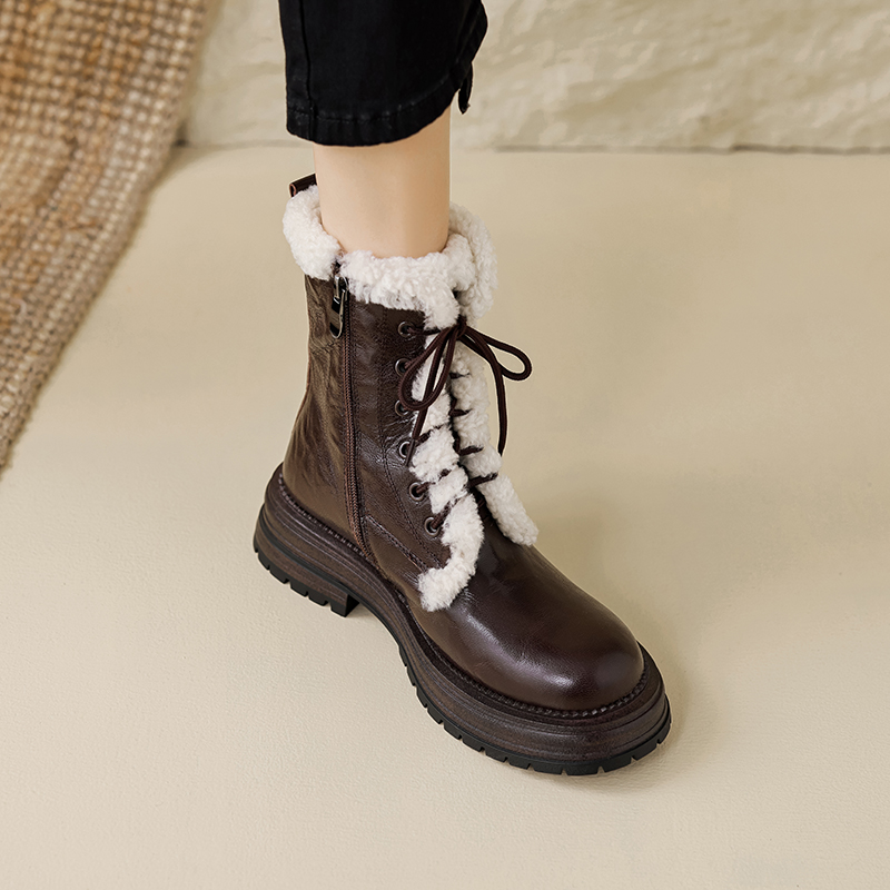 Yamy Women's Ankle Wool Boots