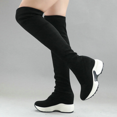 Yexy Women's Stretch Fabrics Over The Knee Boots