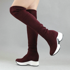 Yexy Women's Stretch Fabrics Over The Knee Boots