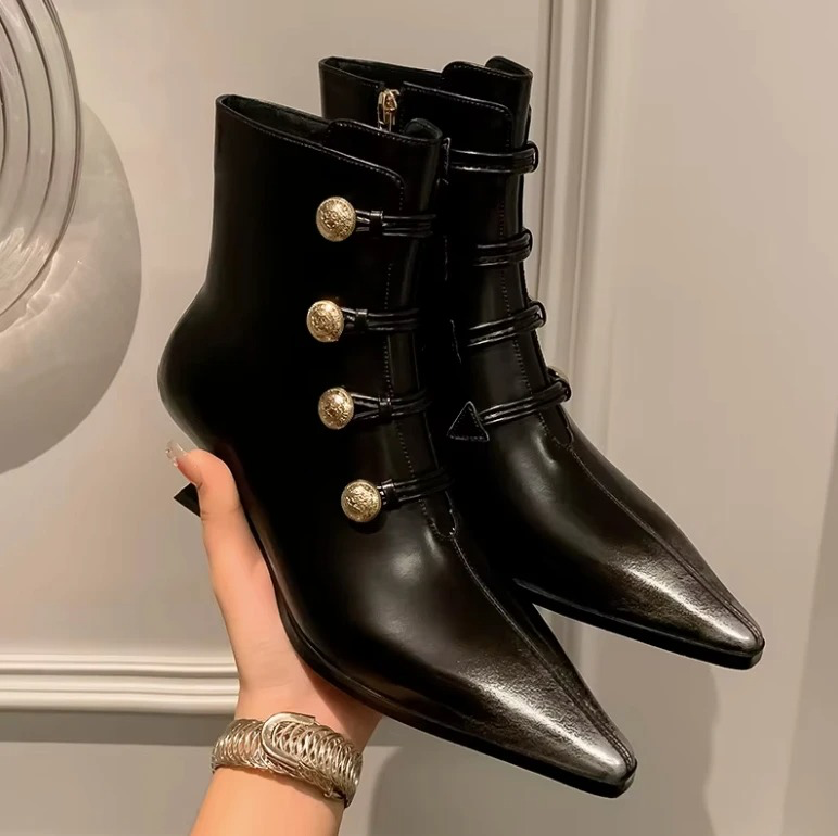 Zenia Women's Dress Zipper Ankle Boots