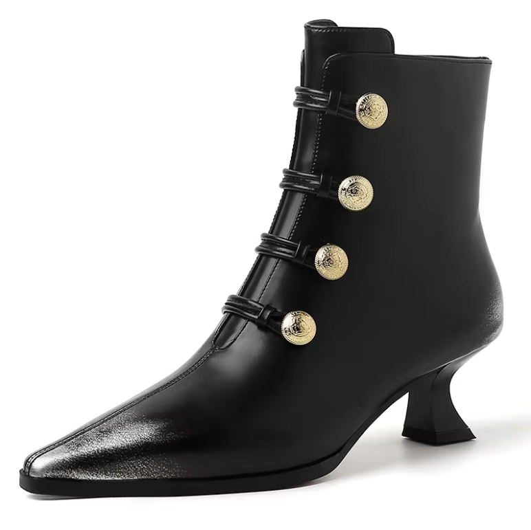 Zenia Women's Dress Zipper Ankle Boots