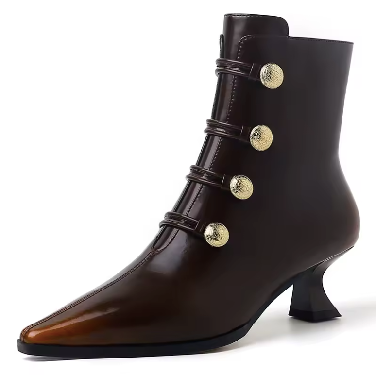 Zenia Women's Dress Zipper Ankle Boots